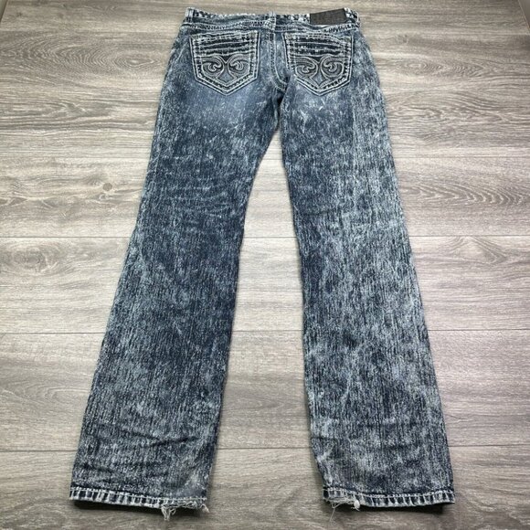 Affliction Men's ACE Jeans Size 30 (32x33 Actual) Distressed Thrashed Grunge - Picture 11 of 16